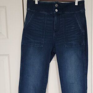 Excellent condition dark blue straight leg denim